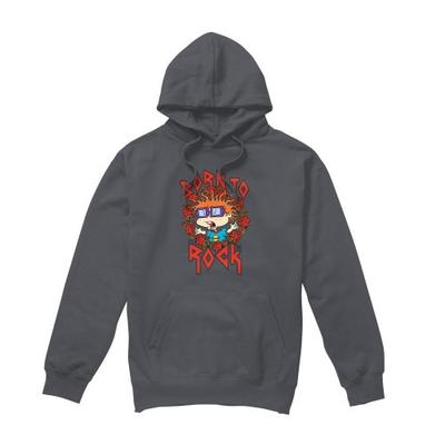 Rugrats Mens Chucky Was Born To Rock Hoodie
