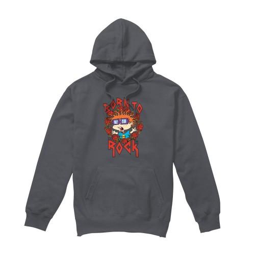 Rugrats Mens Chucky Was Born To Rock Hoodie