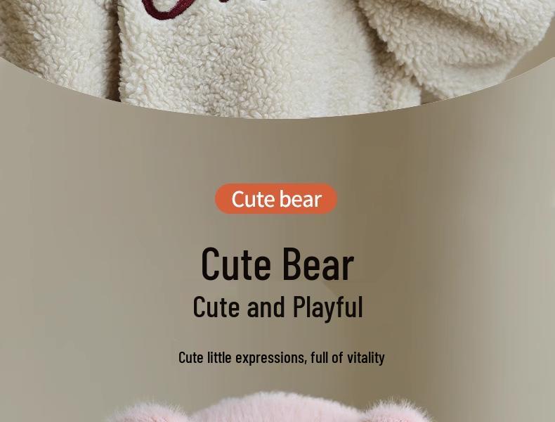 Kids' Wool Hat and Scarf Set with Ear Protection for Women and Boys - Warm, Velvet-Lined Pullover for Autumn and Winter