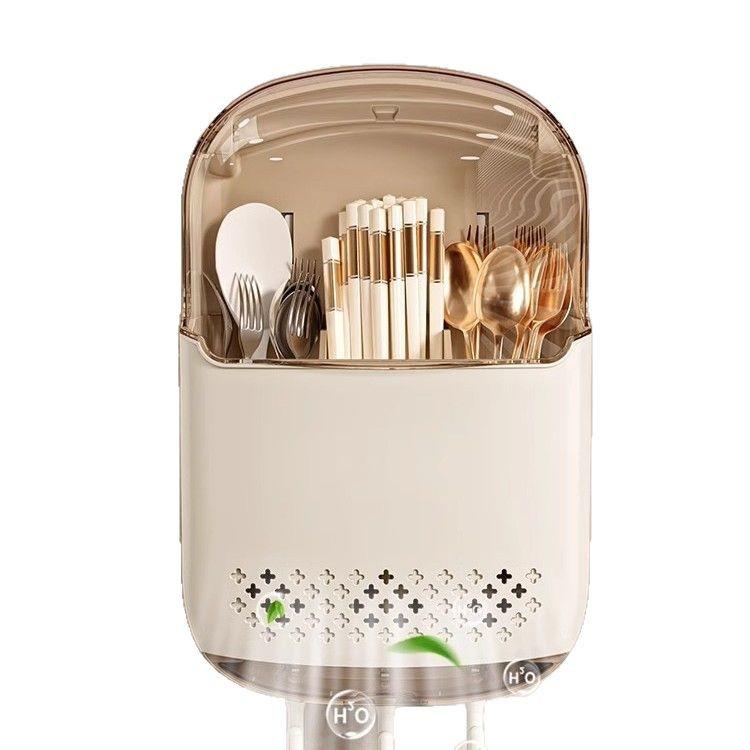 Qiao Feng 2025 Wall-Mounted Chopstick and Spoon Holder - Kitchen Storage Rack