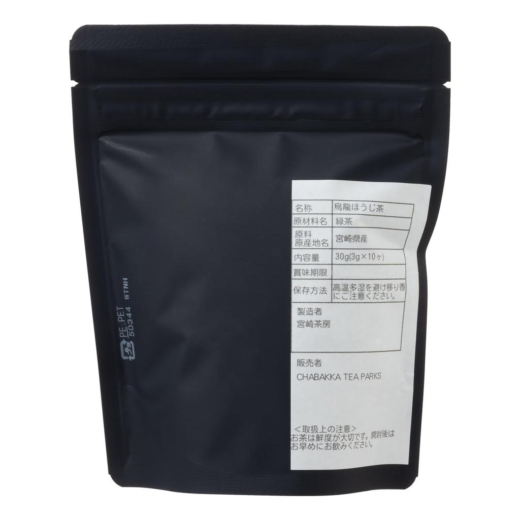 CHABAKKA TEA PARKS Oolong Hojicha Koshun Gokase 2025 New Year Tea Tea 15cm X 3g X 10 Bags Bags, 12cm,