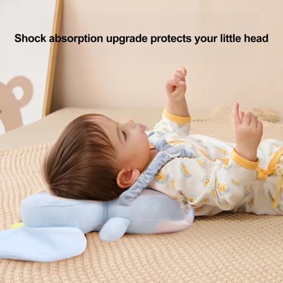 Yousheng Baby Head Protector Adjustable Head Protection Backpack Stuffed Elephant Safety Cushion for Toddlers Crawling Baby Shower Gift