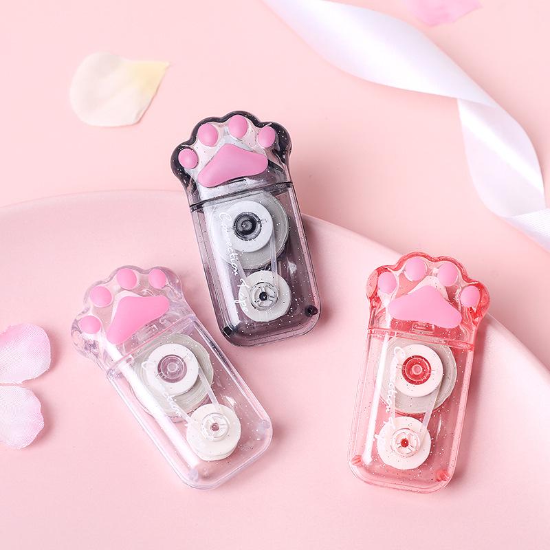 1pcs White Out Cute Cat Claw Correction Tape Pen School and Office Supplies Stationery Good Looking Correction Tape