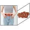 Women Wide Faux Leather Belt, Candy Color Irregular Gourd Pin Buckle Belt, Solid Color Decor Waist Belt for Jeans Dresses