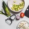 VICTORINOX RAPID Peeler with Sprout Can Be Used To Peel Soft Fruits and Hard Peeler, Julienne, Remover, 10.9cm, Julienne, Black, Ingredients, 6.0934.3