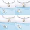 Orstarry S925 Silver Lucky Number 10,15,18,20 Heart Charm Anniversary Celebration Pendant DIY Jewelry Making