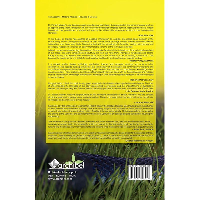 Snakes To Simillimum Brand New International Paperback Edition Same As Per