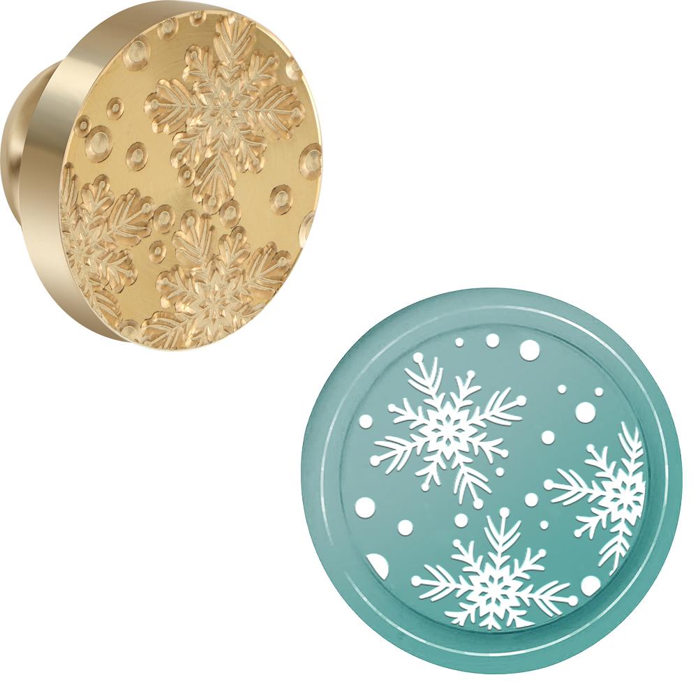 Merry Christmas Words Sealing Wax Stamp Bell Snowflake Wax Seal Stamp Head Christmas Eve for Christmas Invitations Envelope