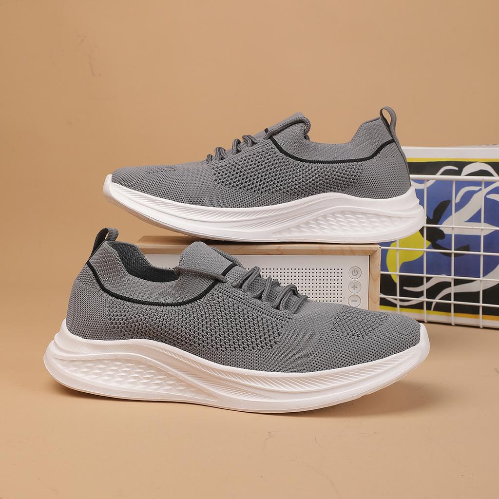 Fliegendes gewebtes Mesh Paar Schuhe Damen Schuhe Atmungsaktiv Weiche Sohle Leicht und Bequem Täglich Freizeit Sport Laufen Herren