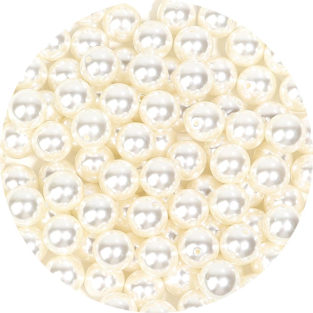 Mărgele Perle Imitate ABS: Rotund fără gaură/cu jumătate de gaură pentru brățară cu perle DIY și confecționare de bijuterii