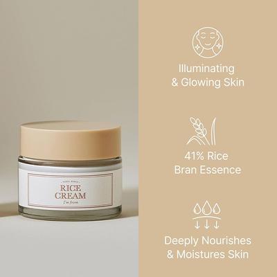 Rice Cream, Moisturizing, Nourishing,Korean Cosmetics, Kbeauty, Sample