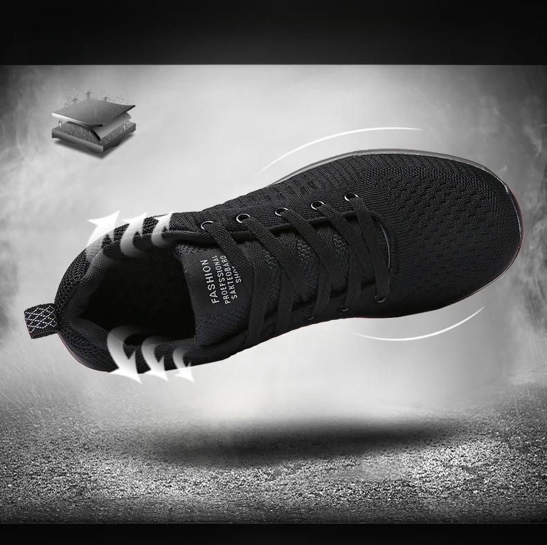 Fashion 2025 Men Running Walking Knit Shoes Fashion Casual Sneakers Breathable Sport Athletic Lightweight Men Sneakers Casual Shoes