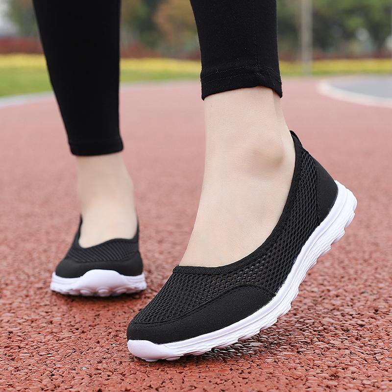 35-42 Damen Flache Schuhe Casual Bootsschuhe Mutter Krankenschwester Loafers