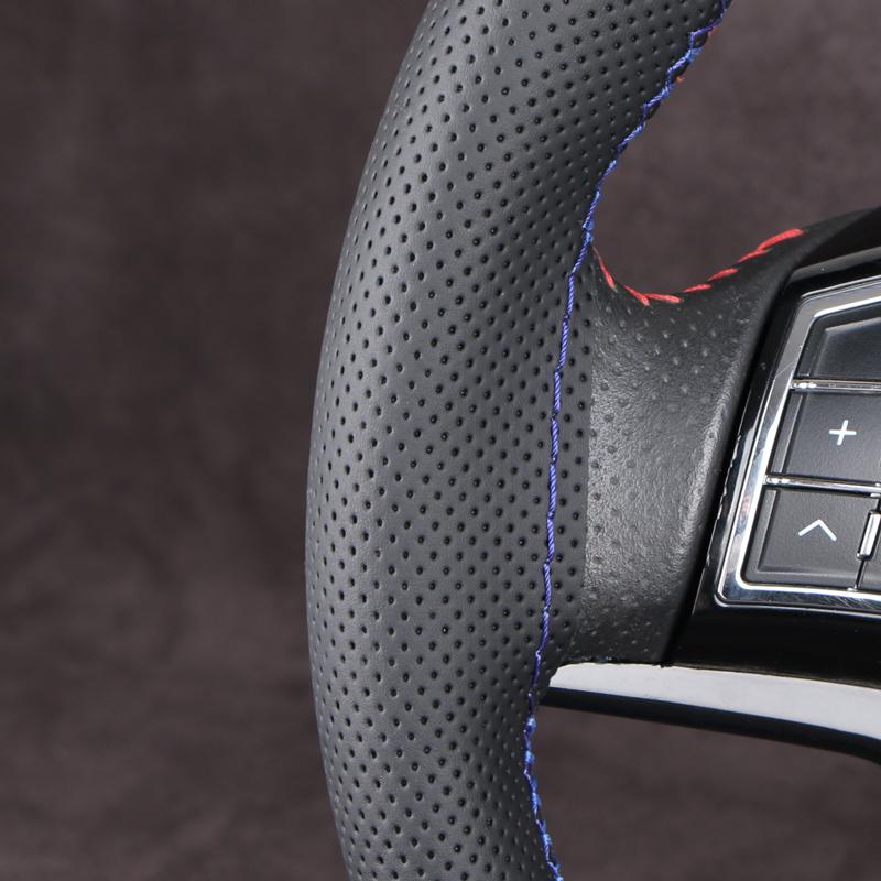 42cm 45cm 47cm 50cm Truck Bus Van Car Steering Wheel Cover DIY Leather Steering Wheel Cover Anti Slip Breathable Car Accessories