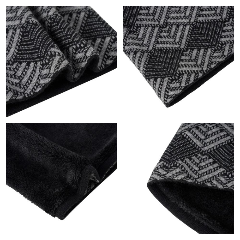 High Quality Fleece Lined Knitted Scarf Double-Layer Warmer Neck Tube Winter Neck Gaiter Thick Soft Riding Mask Woman/Men