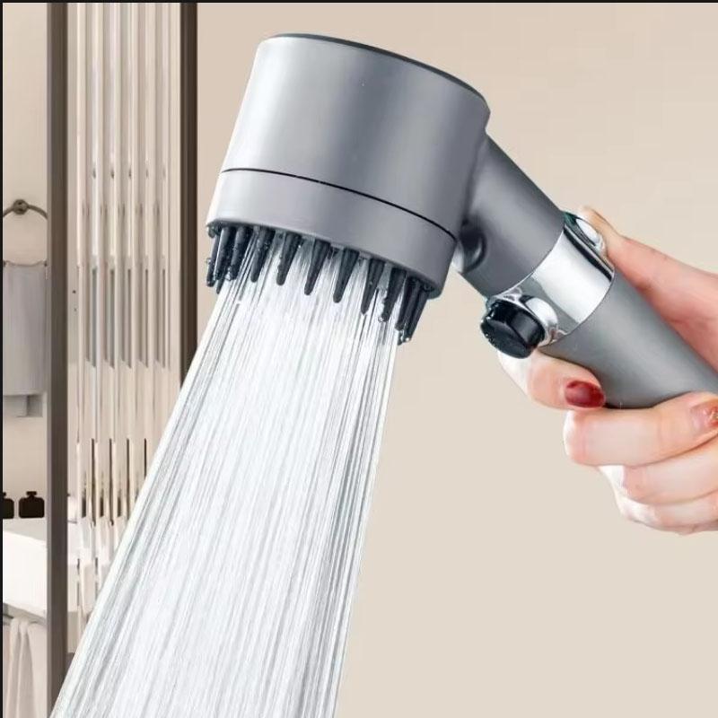 Portable Shower Filter Head Massage Three Modes of Water Output One Click Water Stop Showers for Bathroom Showerhead Accessories