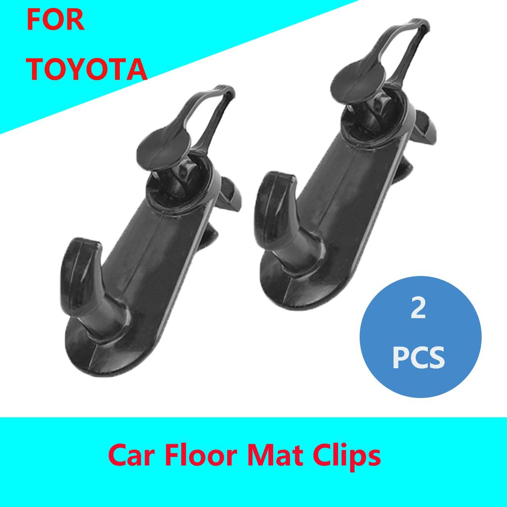 For Toyota Avalon Camry Corolla Sequoia Sienna Solara Tacoma Tundra Venza Yaris Bil Gulvmatteklemmer Teppeholder Holder