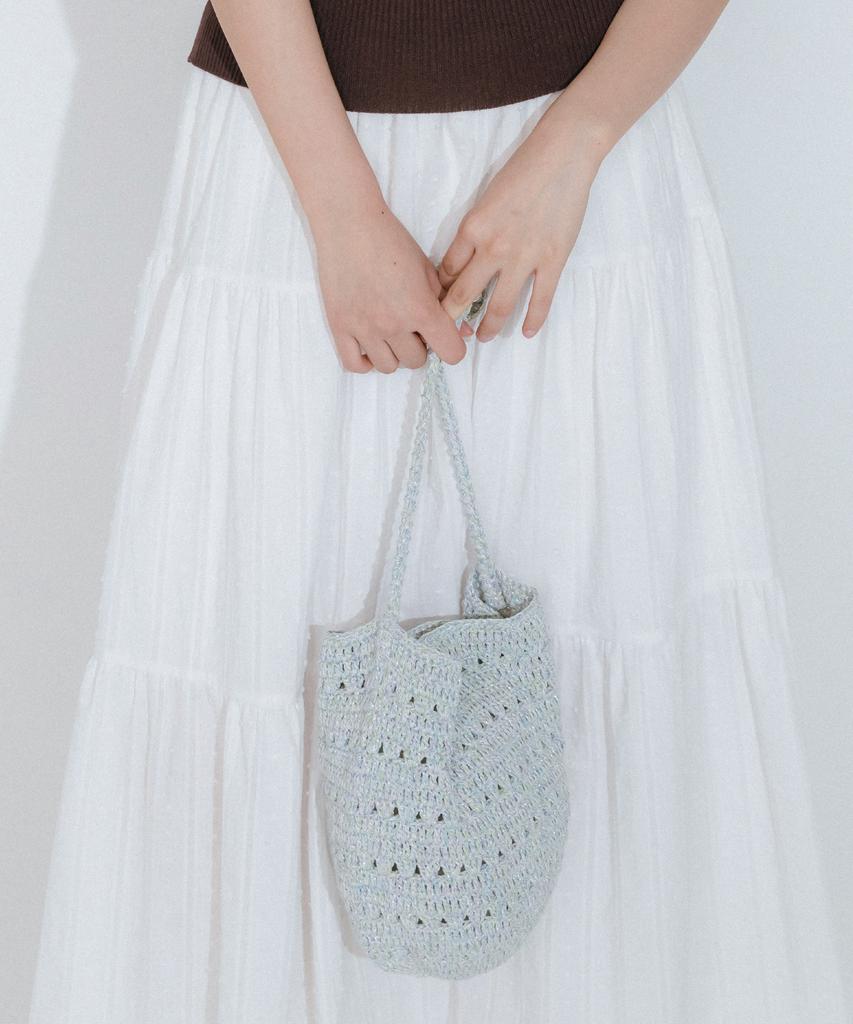 Mellotory Round Crochet Knit Bag (2 Colors)