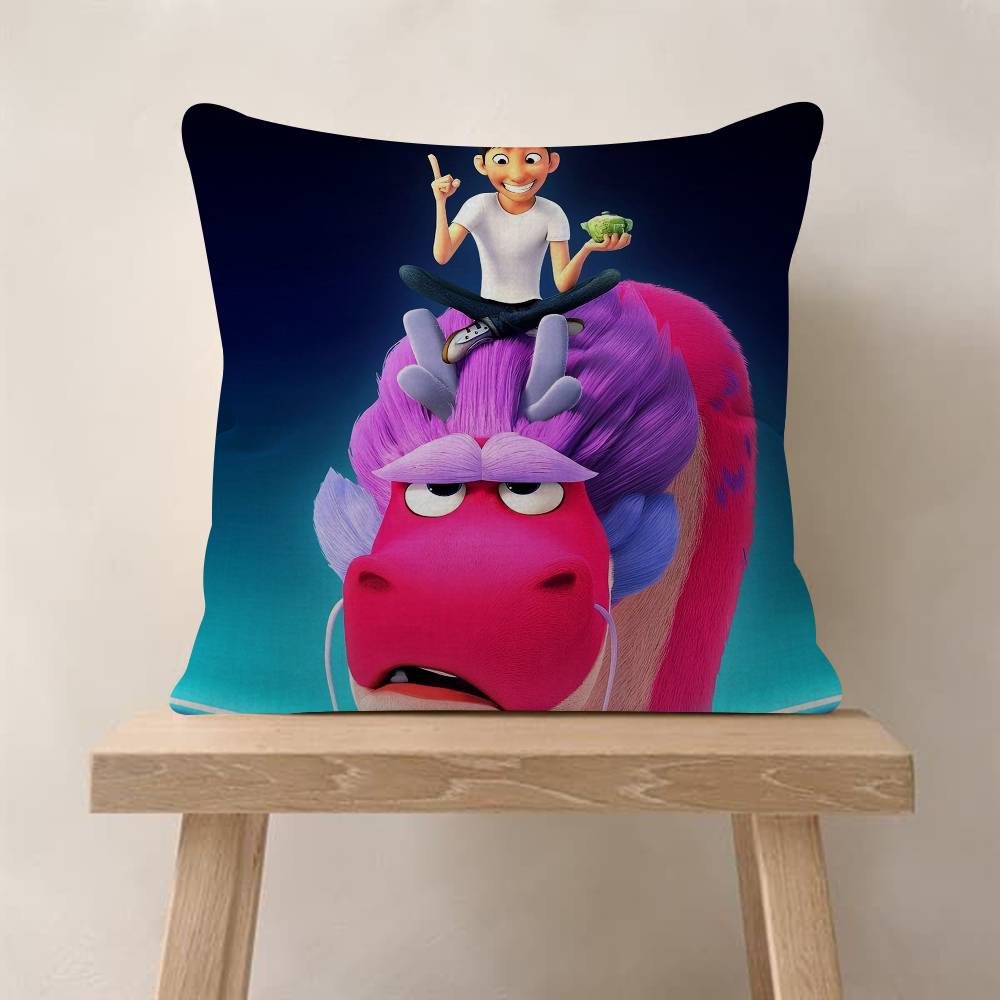 Cartoon Wish Dragon Movie Cushion Cover Pillowcase Upholstery Sofa Throw Pillow Home Decor Pillowcas