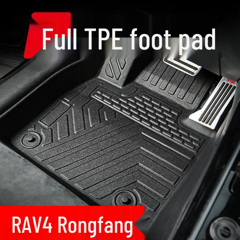 26 Tappetini Auto Nuovi Modello in TPE per Toyota RAV4 - Ecologici, Resistenti all'Usura, Copertura Completa