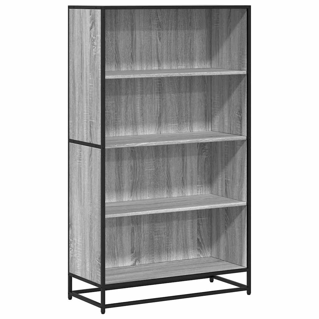 Bookshelf Grey Sonoma 80.5 X 35 X 139 Cm Particleboard