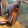 Bag Splicing Leather Women's Bag Shoulder Bag European and American Style Cowhide Handbag
