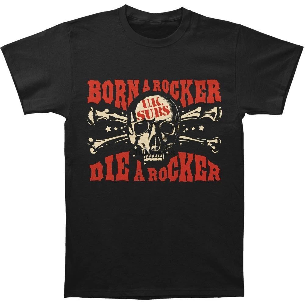 UK Subs Born a Rocker Skull T-Shirt