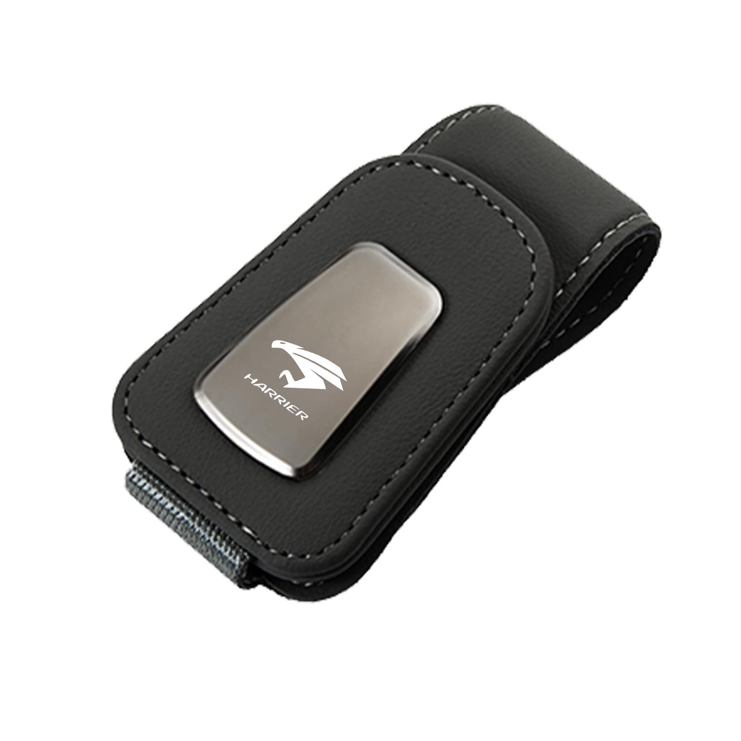 

[InnoWave] Совместимый зажим для очков на солнцезащитный козырек автомобиля HARRIER, кожаный зажим для очков в автомобиле, хранение солнцезащитных очков, замшевый материал, зажим для хранения карт, черный