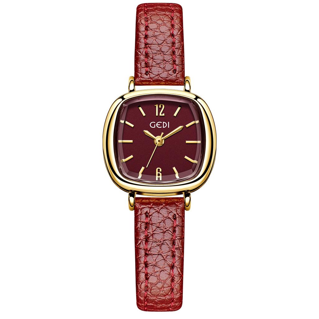 Ladies Watch Simple Ankola Red Student Watch Small Exquisite High End waterproof Women's Fashion Quartz Clock Wristwatches gift