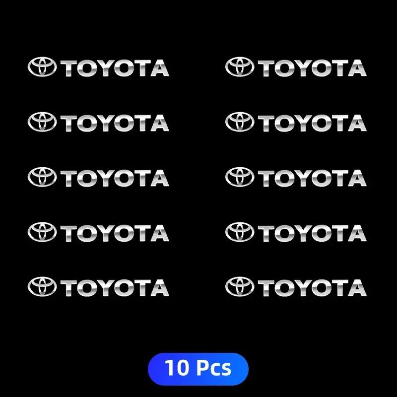 Metall-Emblem Auto-Dekor Scheibenwischer-Aufkleber Reflektierende Auto-Fensteraufkleber für Toyota Corolla Camry RAV4 Yaris Vios Highlander Alphard