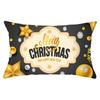 New Black Gold Series Christmas Peach Skin Print Waist Pillow Cover Home Accessories Cushion Cover Sofa Cushion Cover