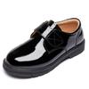 Scarpe nere in pelle da ragazzo - Suola morbida, Stile britannico, Antiscivolo, Perfette per la primavera e l'autunno