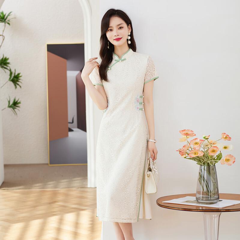 New Chinese Style Cheongsam Dress M