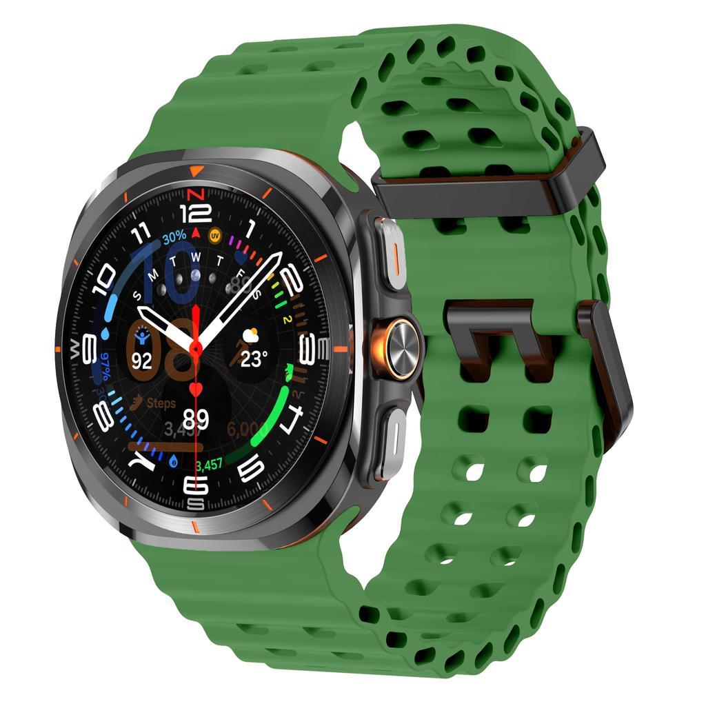 Silicone Watch Band For Samsung Galaxy Watch 8 Ultra- Strap Replacement Rubber Wristband Bracelet Accessories For Galaxy Watch 8/Ultra/Ultra2025