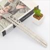 Multifunctional Stainless Steel Ruler, Compass, Protractor, and Hex Key: Ultimate Outdoor Survival Tool