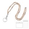 Boho Lanyards For Id Badges Gifts For Women For Christmas Retractable Wood Beaded Badge Holder Teacher Lanyard Cruise Lanyard