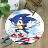 1pc Sonic1 Print Round Carpet Chair Round Carpet Suitable for Bedroom Living Room Home Decorative Carpet