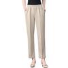 High Waist Elastic Summer Pants for Middle-Aged and Elderly Women - Loose Fit, Large Size
