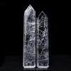 Natural Crystal Craft Blg Clear Quartz Towers Polished Rainbow Clear Wand Point for Home Decoration