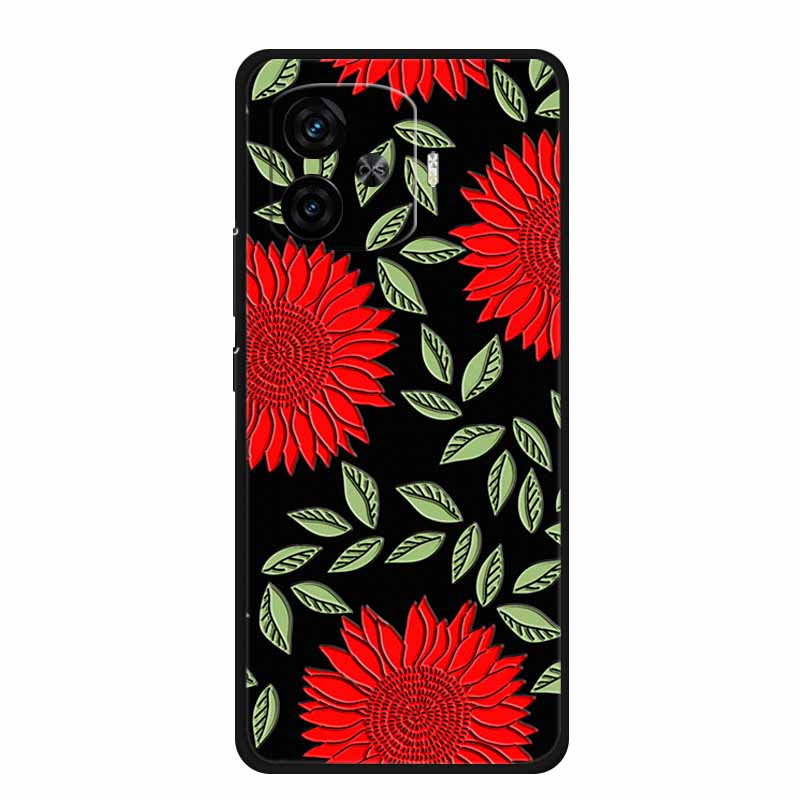 3D Emboss Case For Vivo iQOO Neo 10R Phone Case Relief Flower Silicone Soft Coque For Vivo iQOO Neo 10R 10 R Back Cover Case Bag