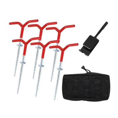 Winter Ice Fishing Shelter Fastening System Includes 6 Metal Screws And Joining Tool For Simple Arrange