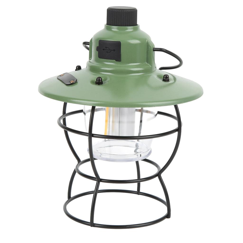 LED Camping Light Retro Style Rechargeable 3 Stepless Dimming Modes 20220LM Portable Camping