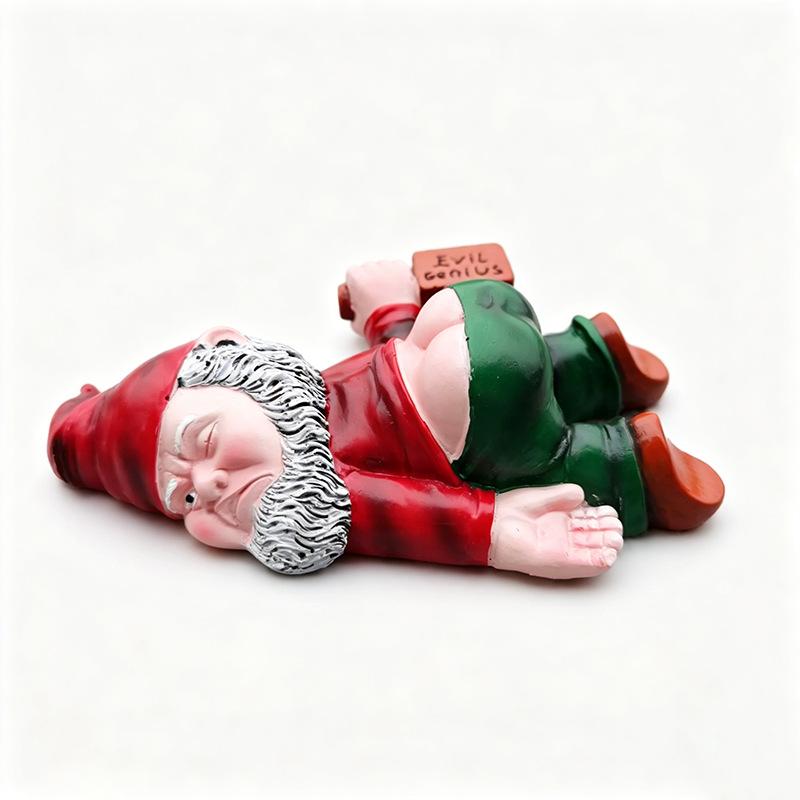 Christmas Ornaments with Creative Drunken Dwarf Decorations for Home Tabletop Pet Ornaments Made of Resin Craftwork