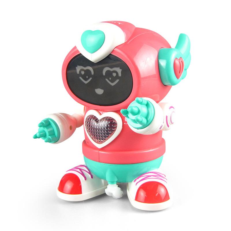 Electric Cartoon Rock Robot Music Light Swing Dancing Robot Toy