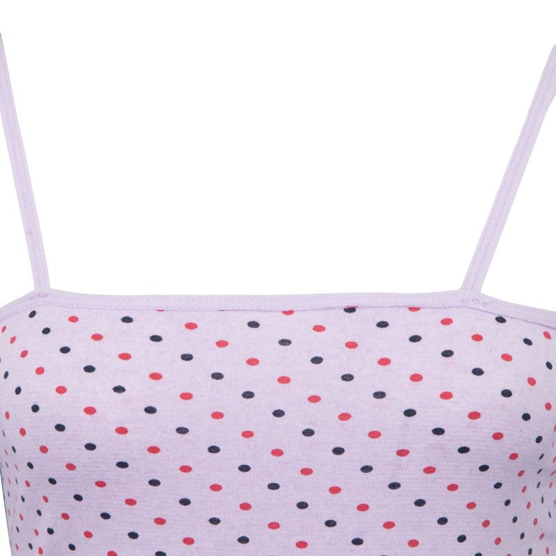 Mauve Polka Dot Fitted Slip Dress Woman BILL TORNADE