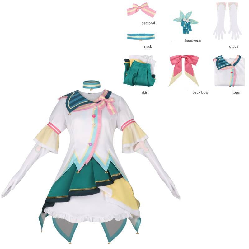 Project Sekai Colorful Stage Nene Kusanagi Cosplay Costume For Anime Conventions Polyester Bright Finish M