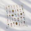Cute Animals Bear Dog Cake Sweet Cherry Grid Bowknot Star Line Fruit Relief Self Adhesive Nail Art Stickers 5D Manicure Decals