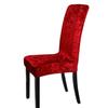 1/2/4/6 Pieces Velvet Shiny Fabric Cheap Chair Covers Universal Size Stretch Chair Covers Seat Case Slipcovers For Dining Room