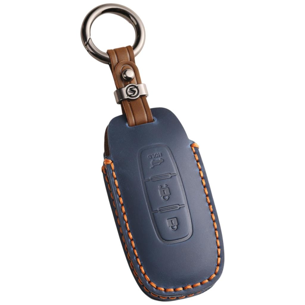 Genuine Leather Key Cover for New T33 Nissan Sakura Smart Key Nissan Ariya Kicks Latest Key Case [smasol] X-Trail Series, Case, e-Power (2024 Model),