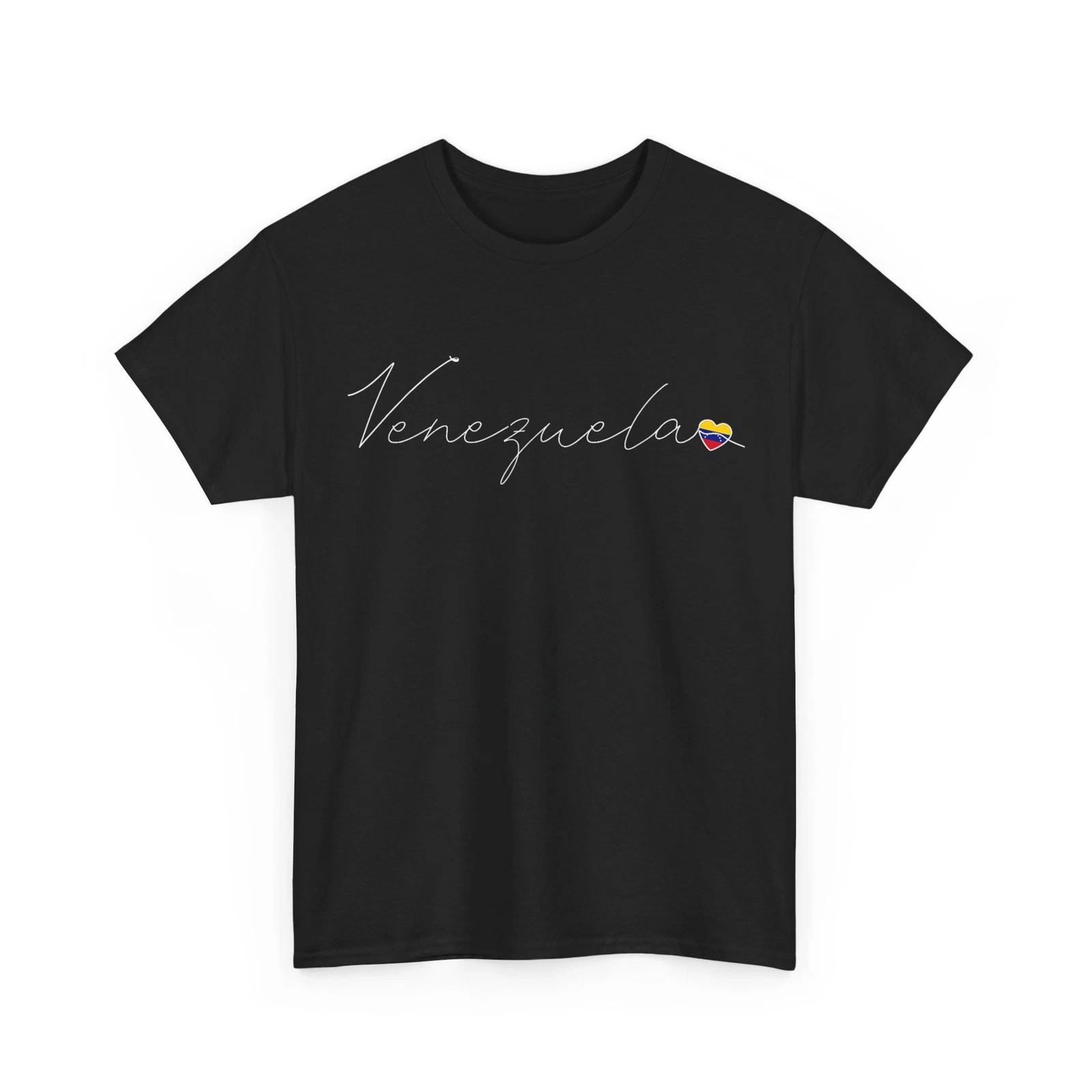 Venezuela Simple Love Venezuelan Flag Heart on Venezuela T-Shirt L